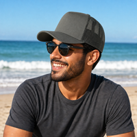 Premium A Frame HEMP TRUCKER CAP thumbnail 24 steel moodboard