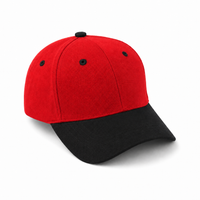HBC Two-Tone Cap with Iconic Hudson's Bay Stripes thumbnail 27 red/black angle