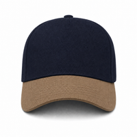 A Frame Flex Cap with Adjustable Snapback and Premium Cotton thumbnail 192 navy khakhi front