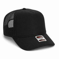 Ottocap 39165 High Crown Foam trucker with rope thumbnail 65 black black charcoal angle