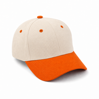 HBC Two-Tone Cap with Iconic Hudson's Bay Stripes thumbnail 91 natural orange angle
