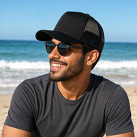 Premium A Frame HEMP TRUCKER CAP thumbnail 18 black moodboard