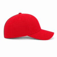 Cool & Dry Mini Piqué Mid Pro Cap with Comfort Stretch Sweatband thumbnail 13 solid red right
