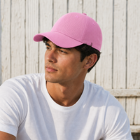 HBC Two-Tone Cap with Iconic Hudson's Bay Stripes thumbnail 99 natural pink moodboard