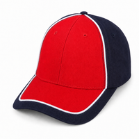 Arena Two Tone Structured Snapback Cap thumbnail 57 navy.white.red angle