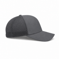 Rapper Flex High Crown Trucker Cap with Mesh Panels thumbnail 35 charcoal right
