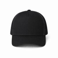 Kosiosko Structured Cotton Blend Trucker Hat thumbnail 52 black front