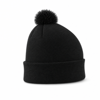 FLEX Acrylic POM POM BEANIE thumbnail 25 black right