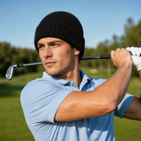 Premium Merino Wool Beanie with Cuff – Soft & Warm Knit Hat thumbnail 56 black moodboard
