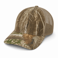 Realtree EDGE 6-Panel Mesh Back Trucker Hat thumbnail 6 khaki angle