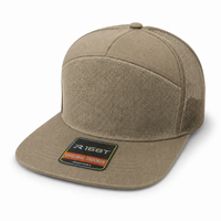R168 Trucker Hat with Breathable Mesh and Adjustable Fit thumbnail 73 khaki angle