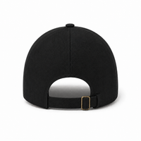 A Frame Sandwich Flex Cap with Premium Cotton and Adjustable Snapback thumbnail 16 black white back