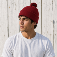 FLEX Acrylic POM POM BEANIE thumbnail 42 cardinal moodboard