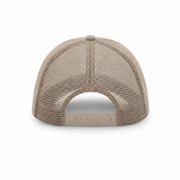 GTO Enzyme Washed Trucker Cap with Adjustable Mesh Back thumbnail 55 khakhi back