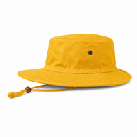 Surf Hat with Break-Away Strap in Wide Brim Design thumbnail 19 gold left