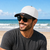 OTTO CAP 5-Panel Mid Profile Structured Baseball Cap thumbnail 23 black white moodboard