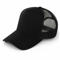 Premium A Frame HEMP TRUCKER CAP thumbnail 17 black angle
