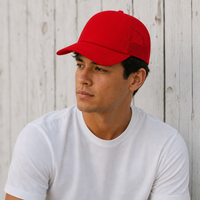 Rapper Flex High Crown Trucker Cap with Mesh Panels thumbnail 126 red moodboard