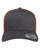 Charcoal / Neon Orange