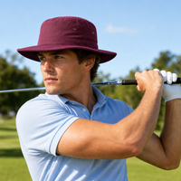 Polyviscose Wide Brim Surf Hat with Adjustable Toggle thumbnail 26