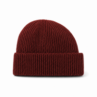 Premium Lambswool Flex Beanie with Cuff – Ultra Soft & Warm thumbnail 60 maroon right