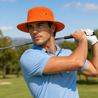 Luminescent Wide Brim Safety Hat with Adjustable Chin Strap thumbnail 7