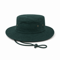 Brushed Heavy Cotton Wide Brim Hat with Adjustable Chin Strap thumbnail 10