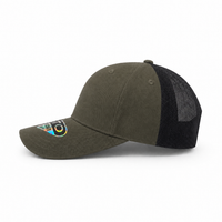 GTO 112 Trucker Hat with Ventilated Comfort and Adjustable Fit thumbnail 132 loden black left