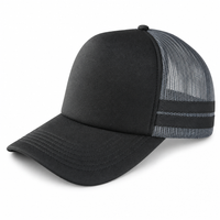 Flex Stripe A Frame High Profile Trucker Cap thumbnail 14 black charcoal angle
