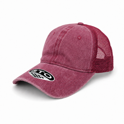 GTO Enzyme Washed Trucker Cap with Adjustable Mesh Back