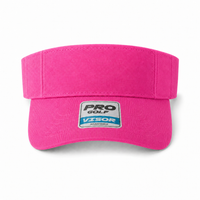 Pro Golf Visor with Adjustable Velcro Strap and Mesh Ventilation thumbnail 9 hot pink front