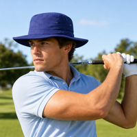Polyviscose Wide Brim Surf Hat with Adjustable Toggle thumbnail 18