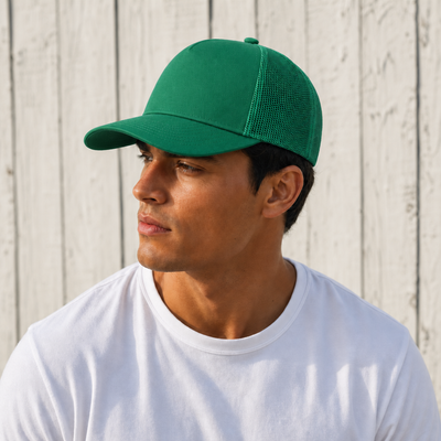 Ottocap 32285 A-Frame 5-Panel Mesh Back Trucker Hat