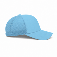 Rapper Flex High Crown Trucker Cap with Mesh Panels thumbnail 153 sky blue right