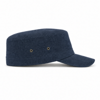 Premium Hemp Military Cap thumbnail 25 navy right