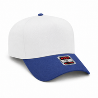 OTTO CAP 5-Panel Mid Profile Structured Baseball Cap thumbnail 30 royal white angle