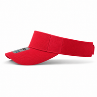 Pro Series Breathable Adjustable Sports Visor thumbnail 43 red left