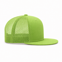 Urban Flex Structured Trucker Cap with Breathable Mesh & Pre-Curved Visor thumbnail 12 lime right
