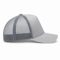 Premium A Frame HEMP TRUCKER CAP thumbnail 3 silver right