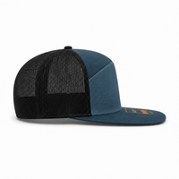 R168 Trucker Hat with Breathable Mesh and Adjustable Fit thumbnail 12 slate blue right