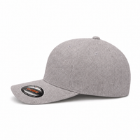 Flexfit Heatherlight Cap with Melange Fabric in Grey Tones thumbnail 11