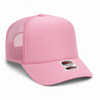Ottocap 39165 High Crown Foam trucker with rope thumbnail 40 pink angle