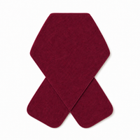 Polar Fleece Scarf thumbnail 14 maroon back