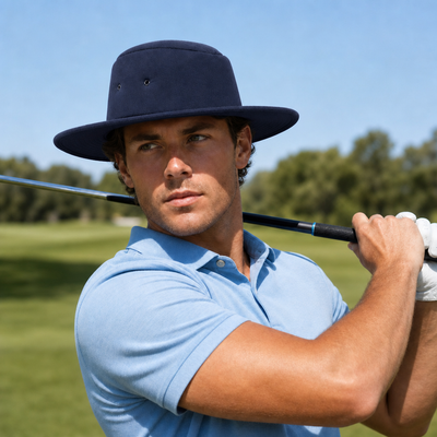 Premium School Foam Wide Brim Hat with Coloured Eyelets