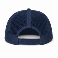 Urban Flex Twill Flat Peak Trucker Cap with Adjustable Snapback thumbnail 22 navy back