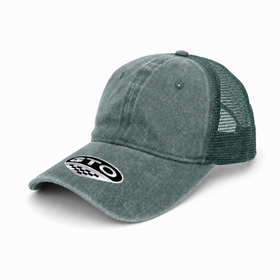 GTO Enzyme Washed Trucker Cap with Adjustable Mesh Back
