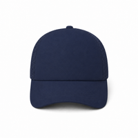 Rapper Flex High Crown Trucker Cap with Mesh Panels thumbnail 230 navy blue front