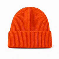 Premium Lambswool Flex Beanie with Cuff – Ultra Soft & Warm thumbnail 117 fluorescent orange front