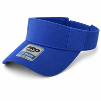 Pro Series Breathable Adjustable Sports Visor thumbnail 54 royal blue angle