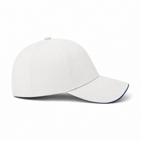 A Frame Sandwich Flex Cap with Premium Cotton and Adjustable Snapback thumbnail 46 white navy right